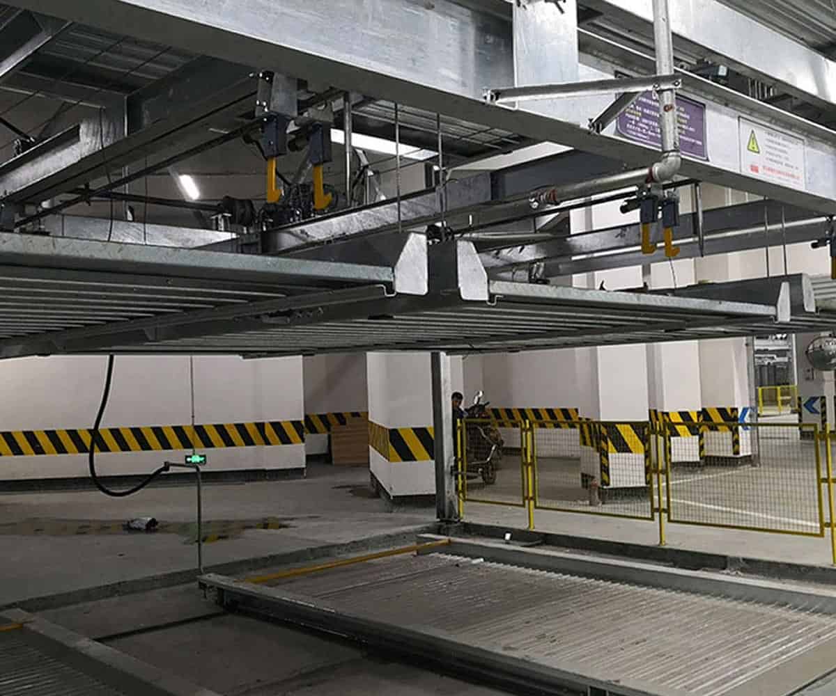 色達(dá)雙層升降平移停車立體車庫過驗收