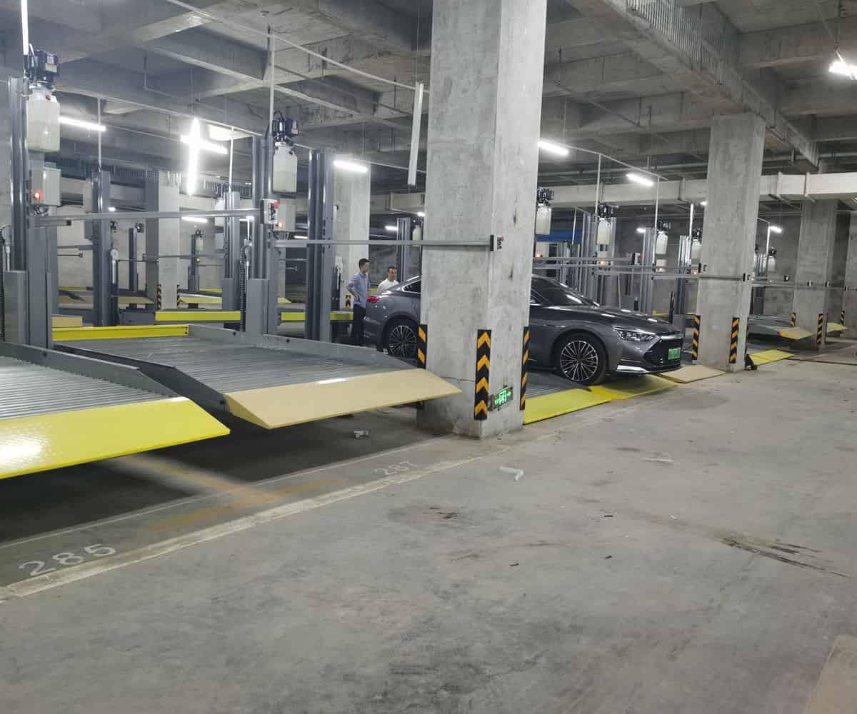 2層升降式機械停車設備長租