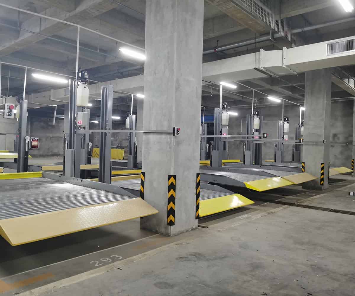 二層升降橫移立體車位的工作原理解析