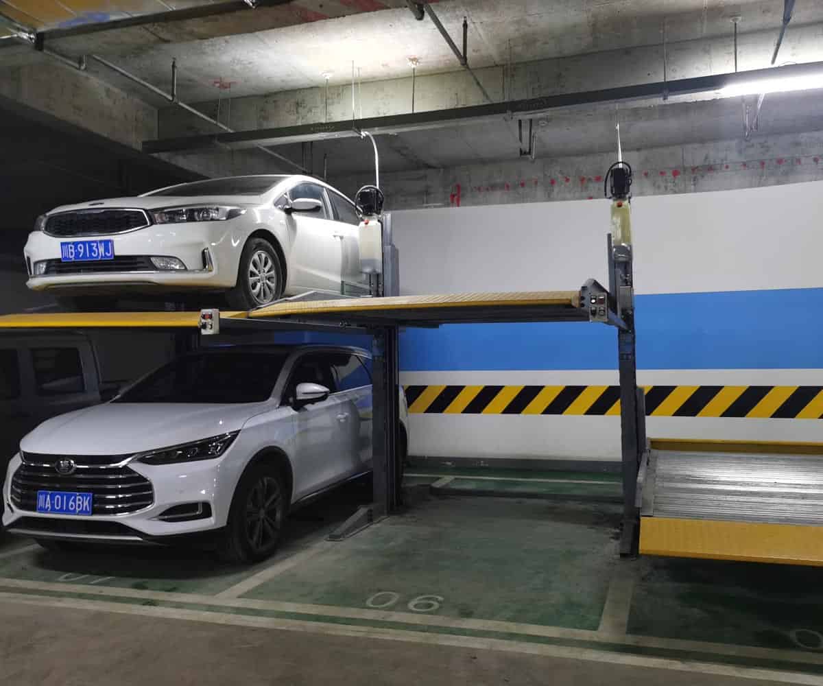 威遠(yuǎn)雙柱簡(jiǎn)易式停車立體車庫(kù)